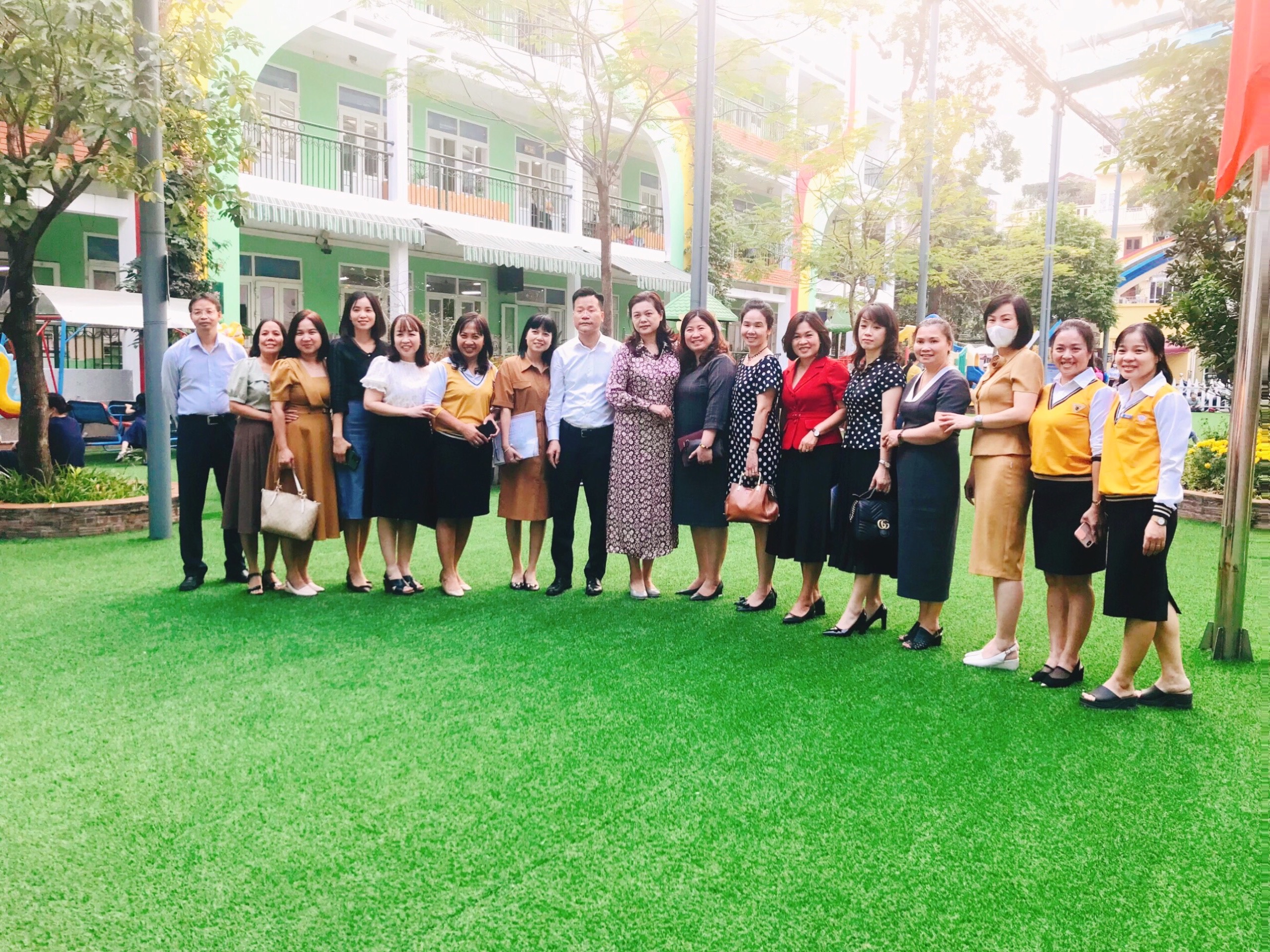 Trường Mầm non Thành Công đón đoàn đánh giá ngoài về kiểm định chất lượng giáo dục và công nhận trường chuẩn quốc gia