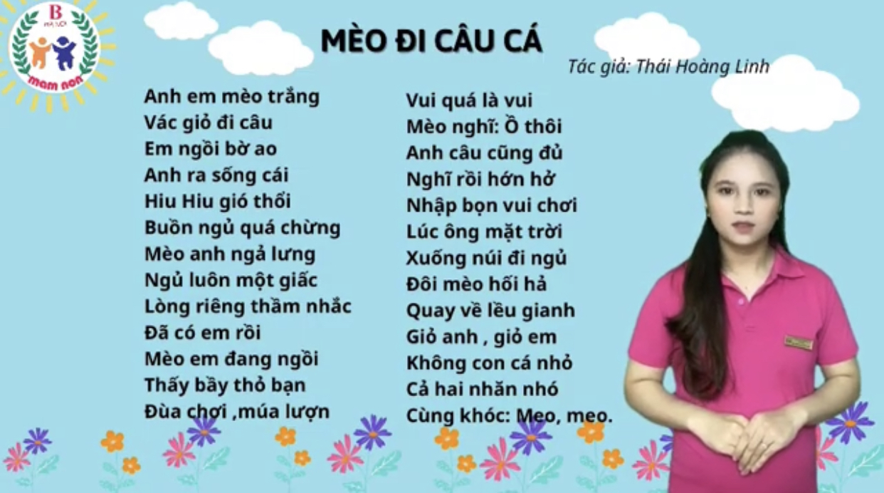 HĐLQVH: Bài thơ "Mèo đi câu cá"