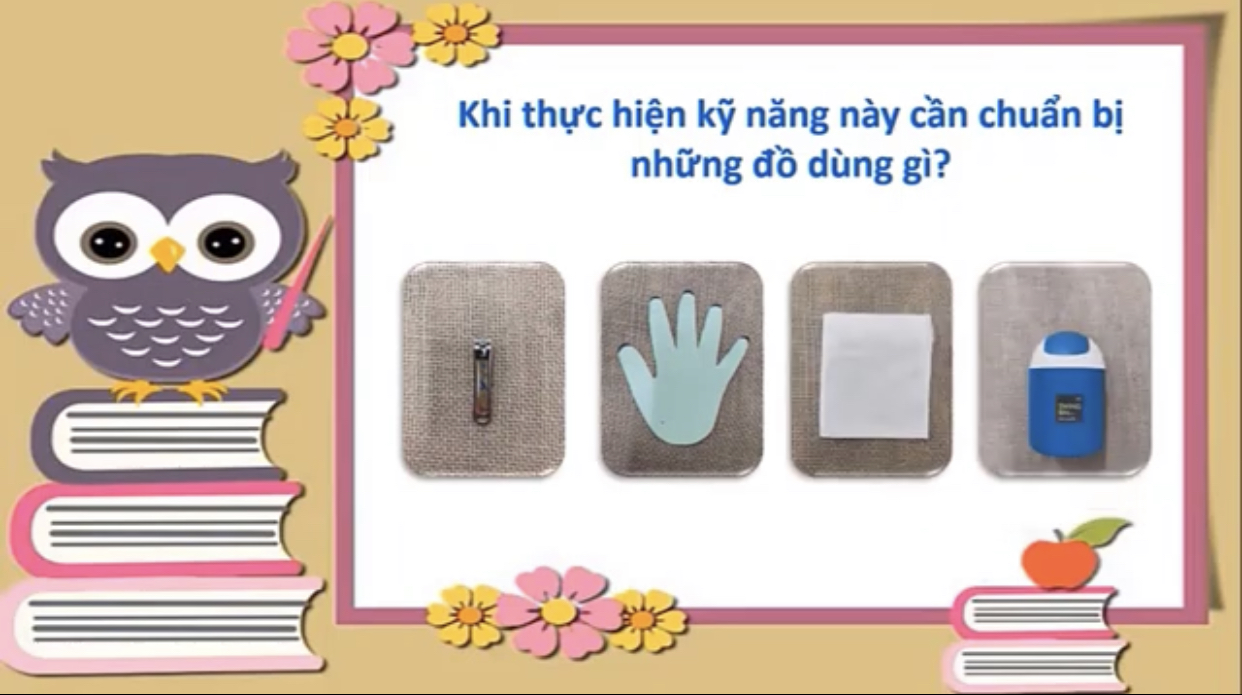 Kỹ năng "Hướng dẫn trẻ cách cắt móng tay"