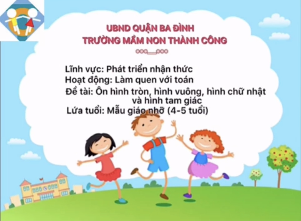 Ôn Nhận biết hình vuông, hình tròn, hình tam giác, hình chữ nhật