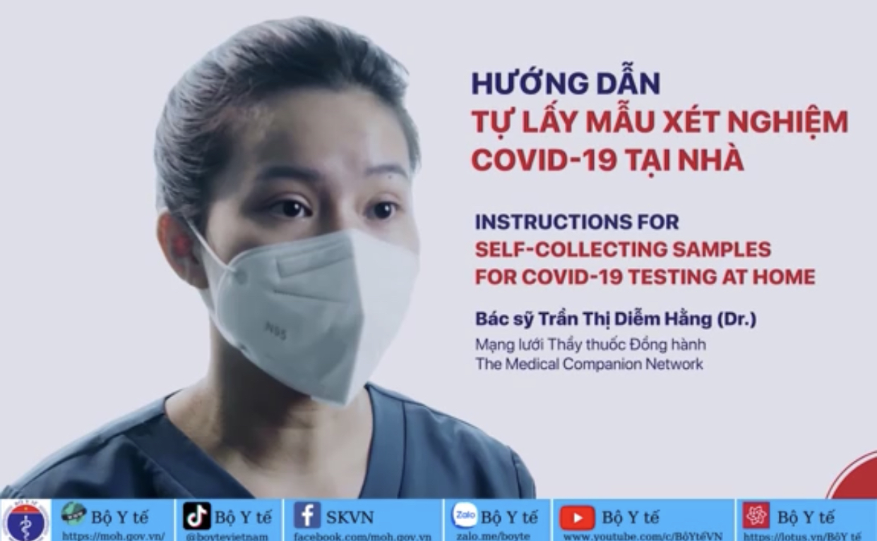 HƯỚNG DẪN TỰ LẤY MẪU XÉT NGHIỆM COVID-19 TẠI NHÀ| Kênh thông tin Bộ Y tế