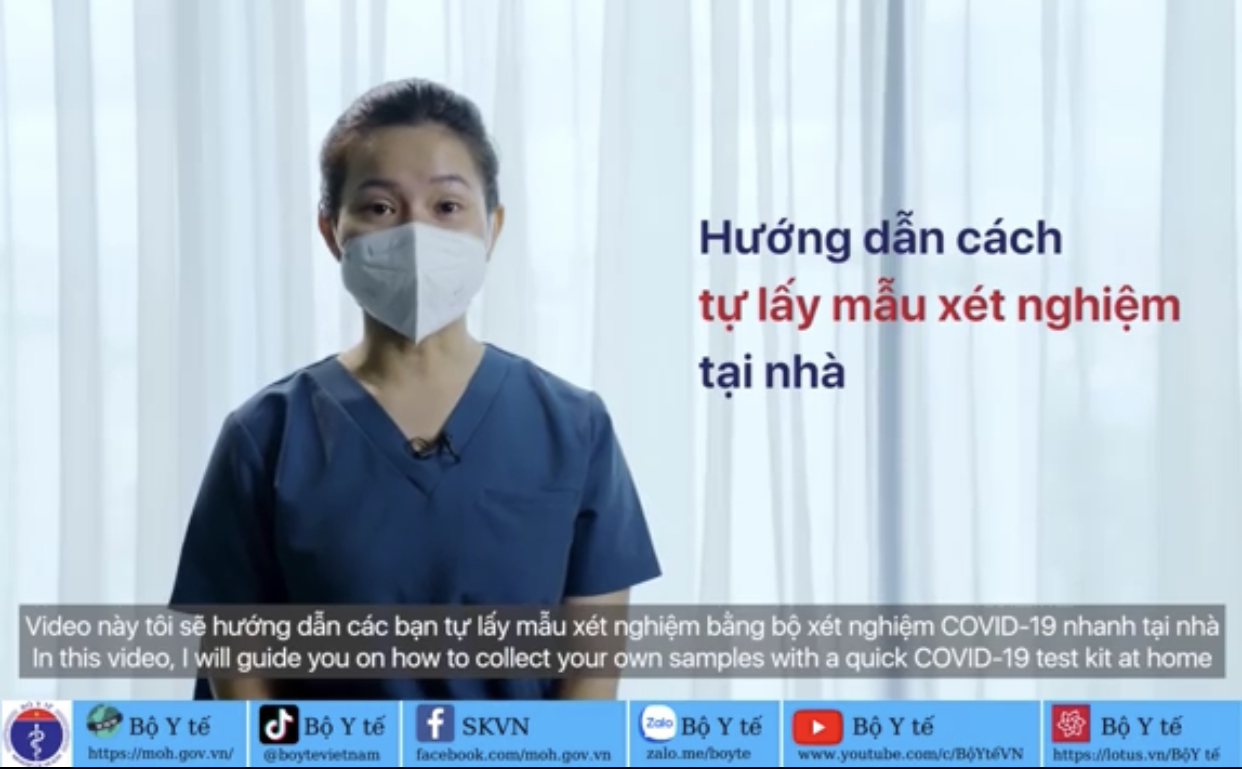 HƯỚNG DẪN TỰ LẤY MẪU XÉT NGHIỆM COVID-19 TẠI NHÀ