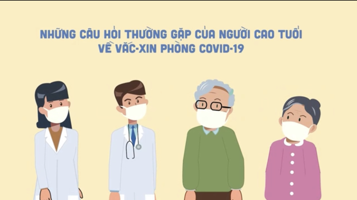 Video hỏi - đáp tìm hiểu việc tiêm vắc xin phòng COVID-19 dành cho người cao tuổi