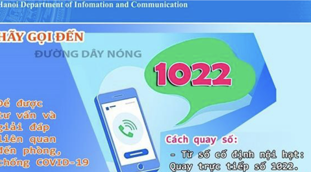 Từ ngày 4-3: Điều chỉnh các nhánh 1, 2 và 3 của Tổng đài 1022 thành phố Hà Nội