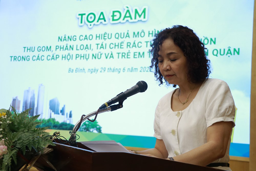 Hội LHPN quận Ba Đình: Tọa đàm nâng cao hiệu quả phân loại, tái chế rác thải tại nguồn