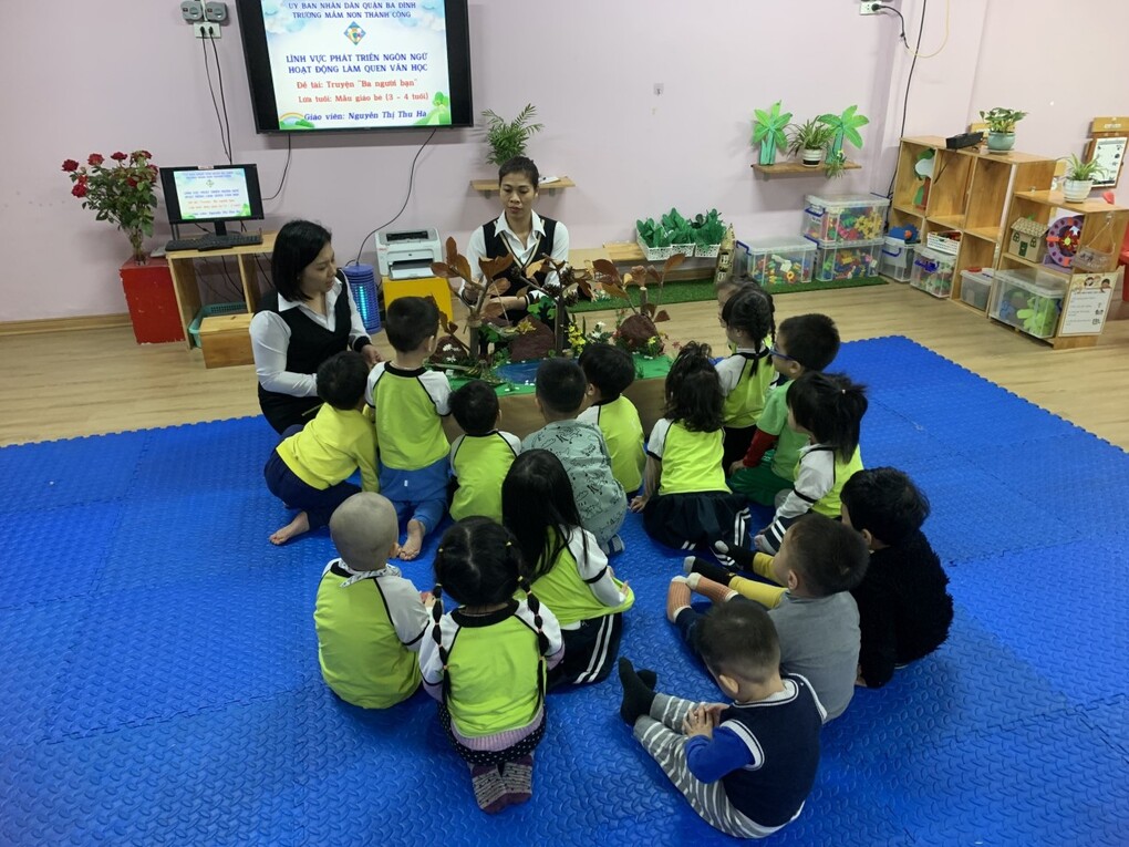 LQVH truyện: " Ba người bạn" - Lứa tuổi 3-4 tuổi - Người thực hiện cô Thu Hà giáo viên khối MGB C3