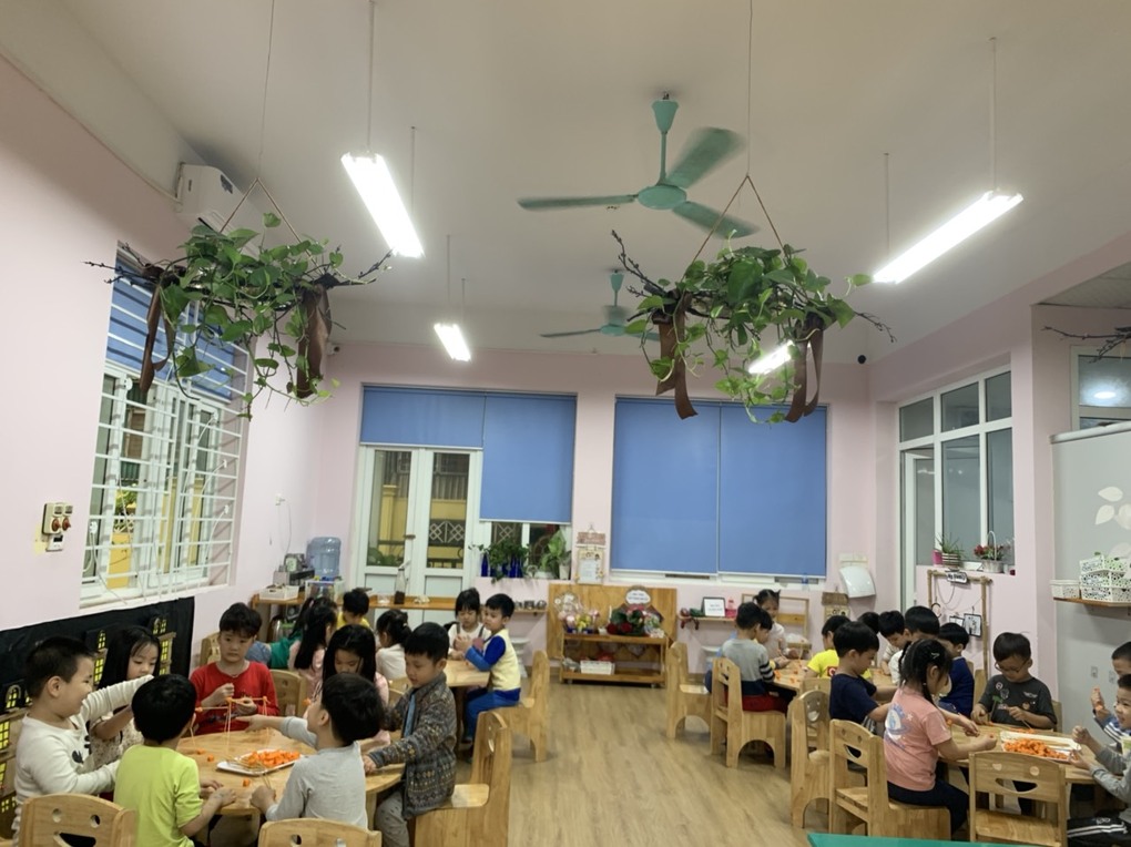 Hoạt động sáng tạo của các bạn lớp B4.