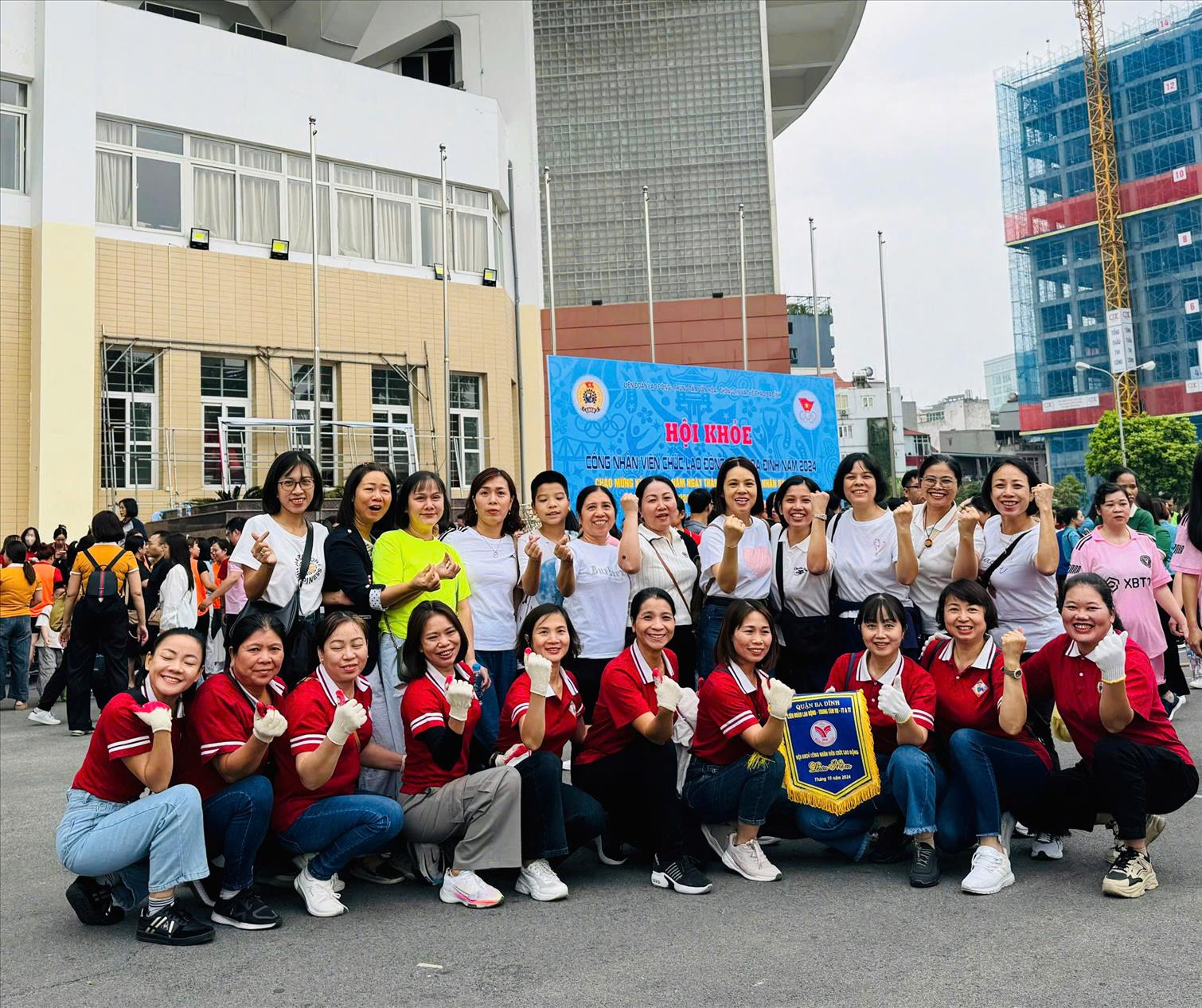 Trường Mầm non Thành Công hăng hái tham gia “Hội khỏe công nhân viên chức lao động quận Ba Đình năm 2024”