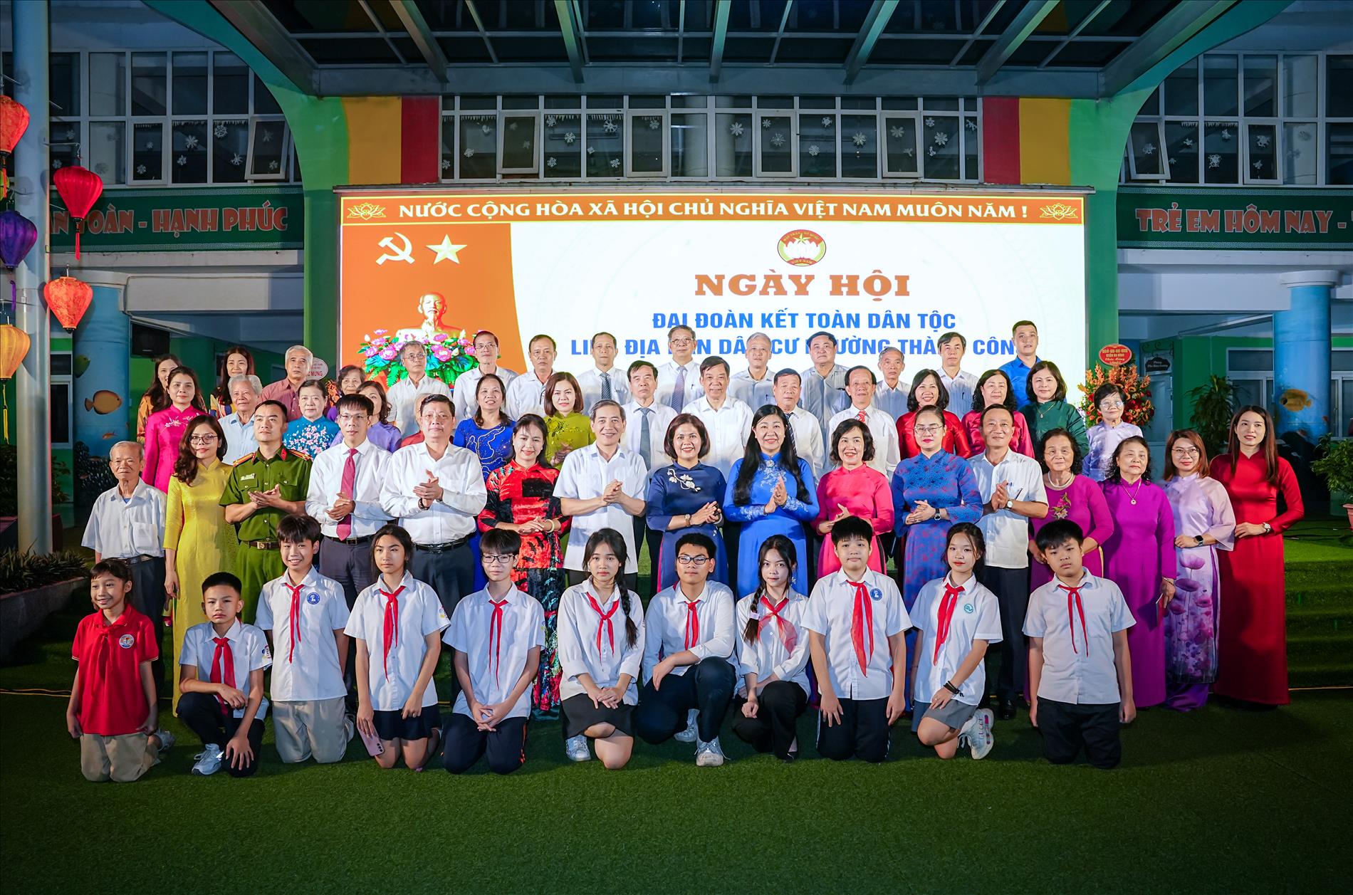 Trường Mầm non Thành Công tham gia sôi nổi trong ngày hội Đại đoàn kết toàn dân tộc năm 2024