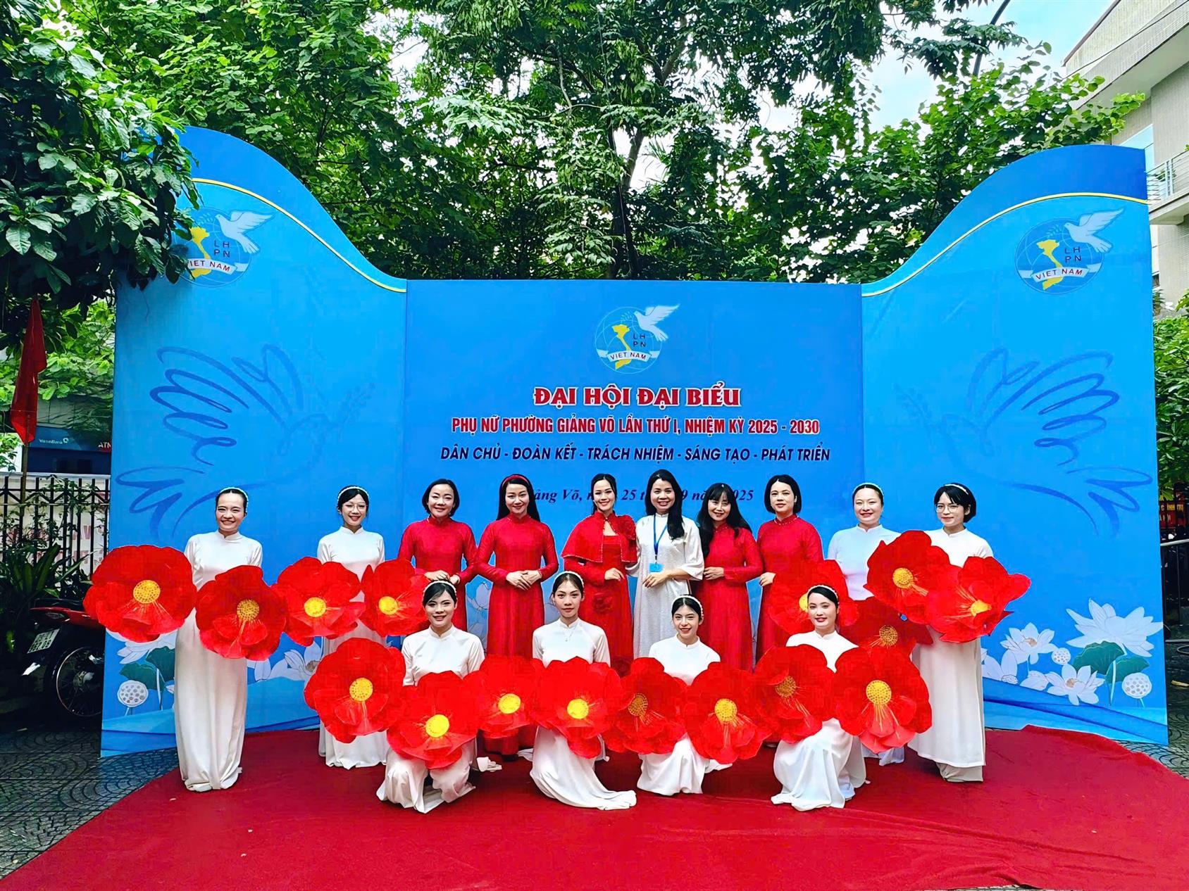 Trường Mầm non Thành Công tham dự Đại hội đại biểu Phụ nữ Phường Giảng Võ lần thứ I, Nhiệm kỳ 2025-2026