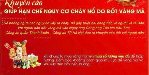 Khuyến cáo đảm bảo an toàn PCCC khi cúng lễ, thắp hương, đốt vàng mã trong dịp Tết Nguyên đán 2025