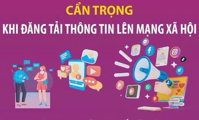 Cẩn trọng khi đăng tải thông tin lên mạng xã hội