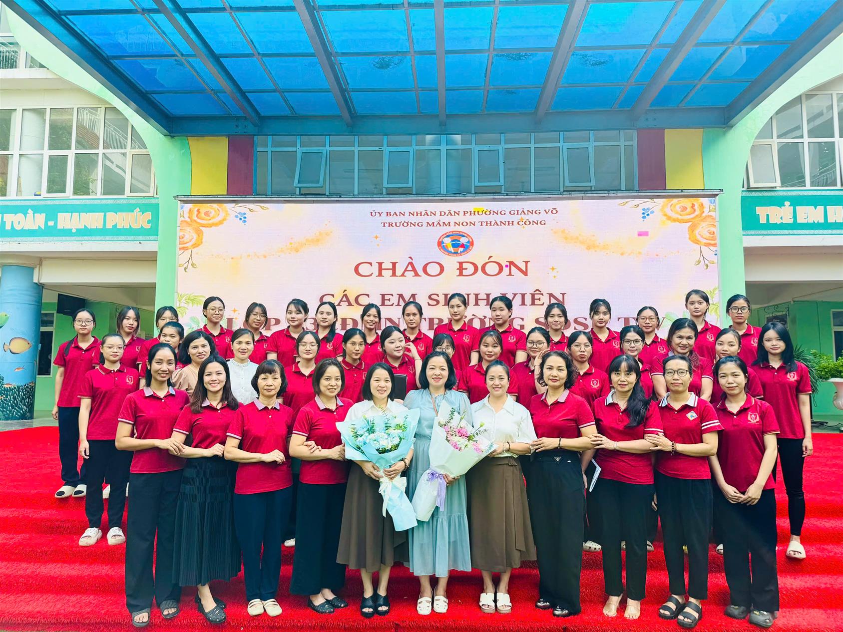 Trường Mầm non Thành Công chào đón đoàn sinh viên thực tập nghề nghiệp 2 của Khoa Giáo dục Mầm non – Trường Cao đẳng Sư phạm Trung ương