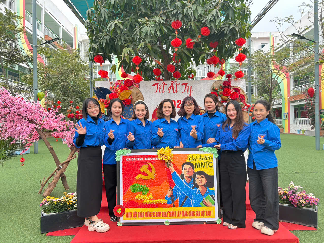 Tuổi trẻ Trường Mầm non Thành Công với hoạt động Chào mừng 95 năm ngày thành lập Đảng Cộng sản Việt Nam