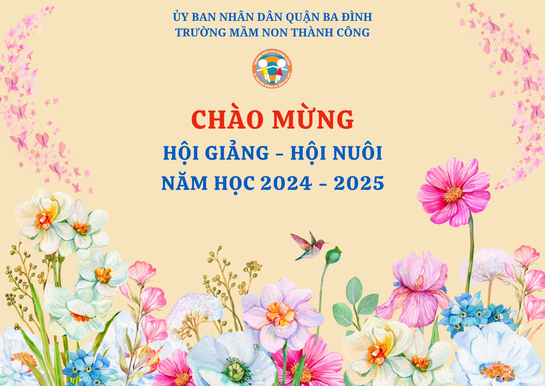 Giáo viên, nhân viên trường Mầm non Thành Công tưng bừng tham gia Hội giảng - Hội nuôi chào mừng ngày 8/3