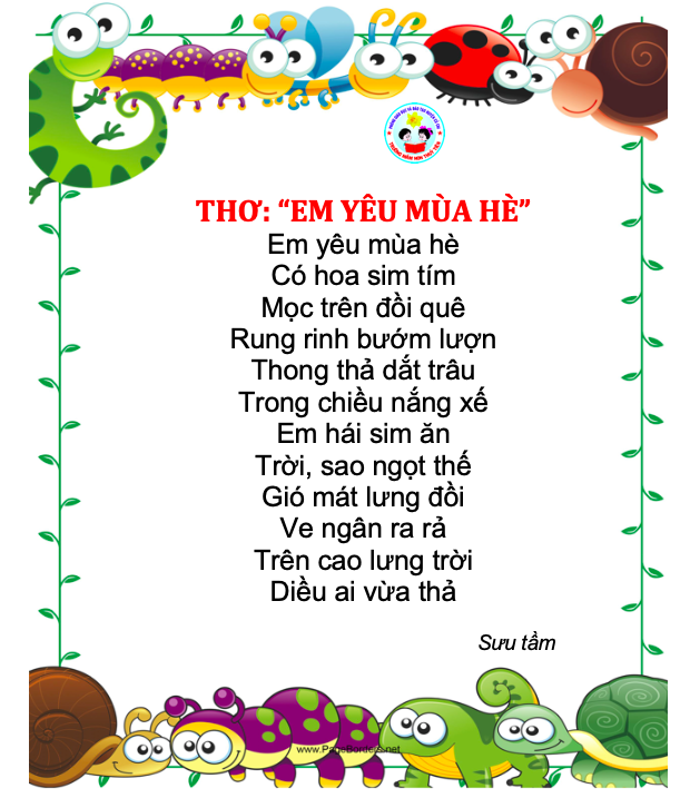 ​THƠ: “EM YÊU MÙA HÈ”