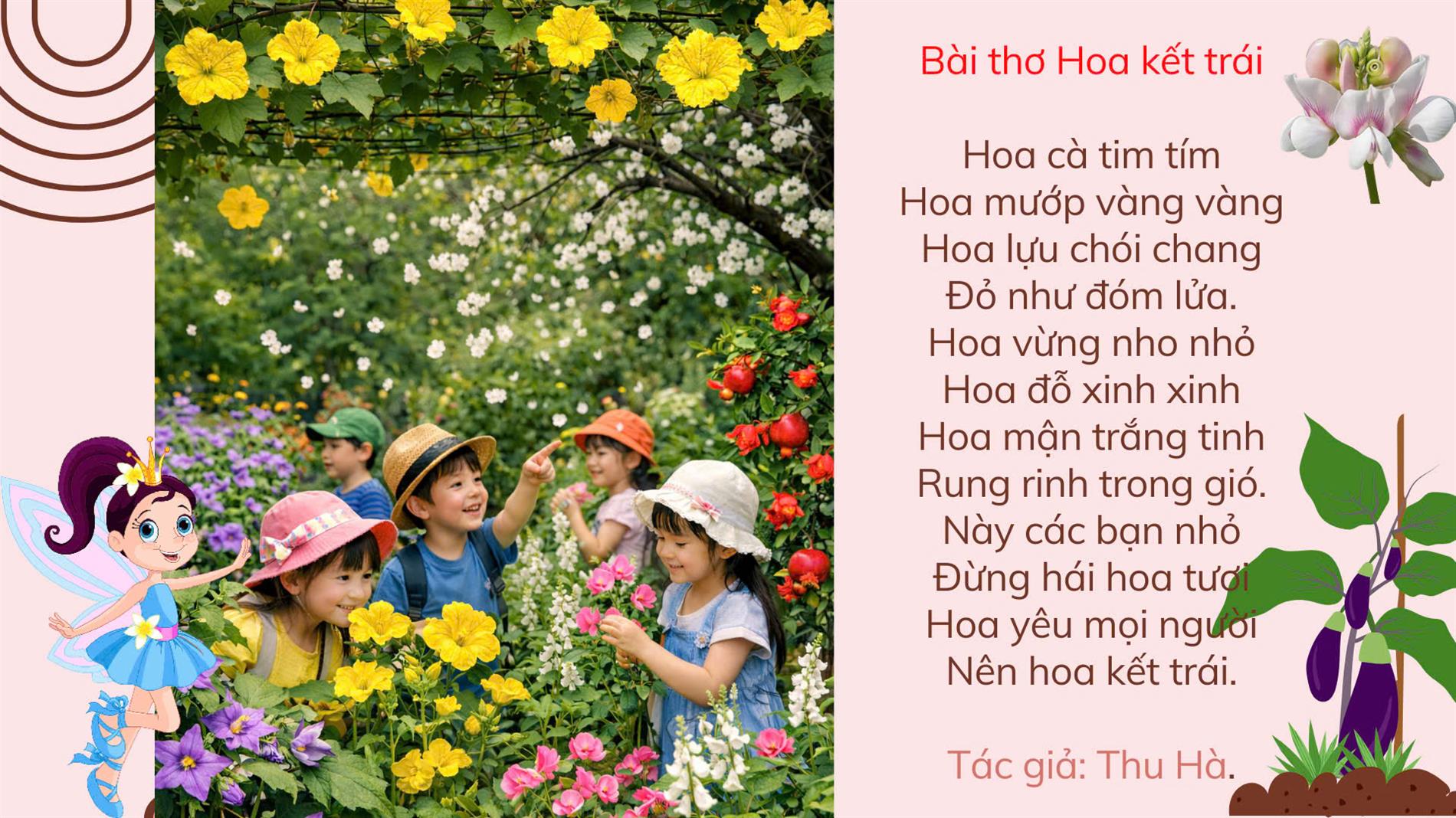 Bài thơ: Hoa kết trái
