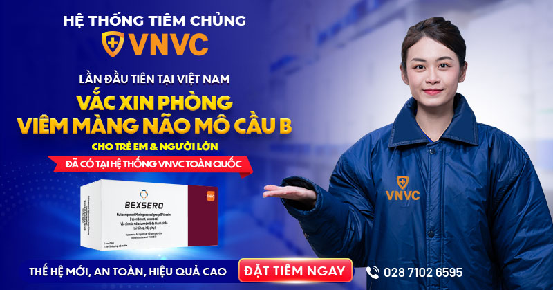 vắc xin viêm màng não mô cầu b có tại vnvc
