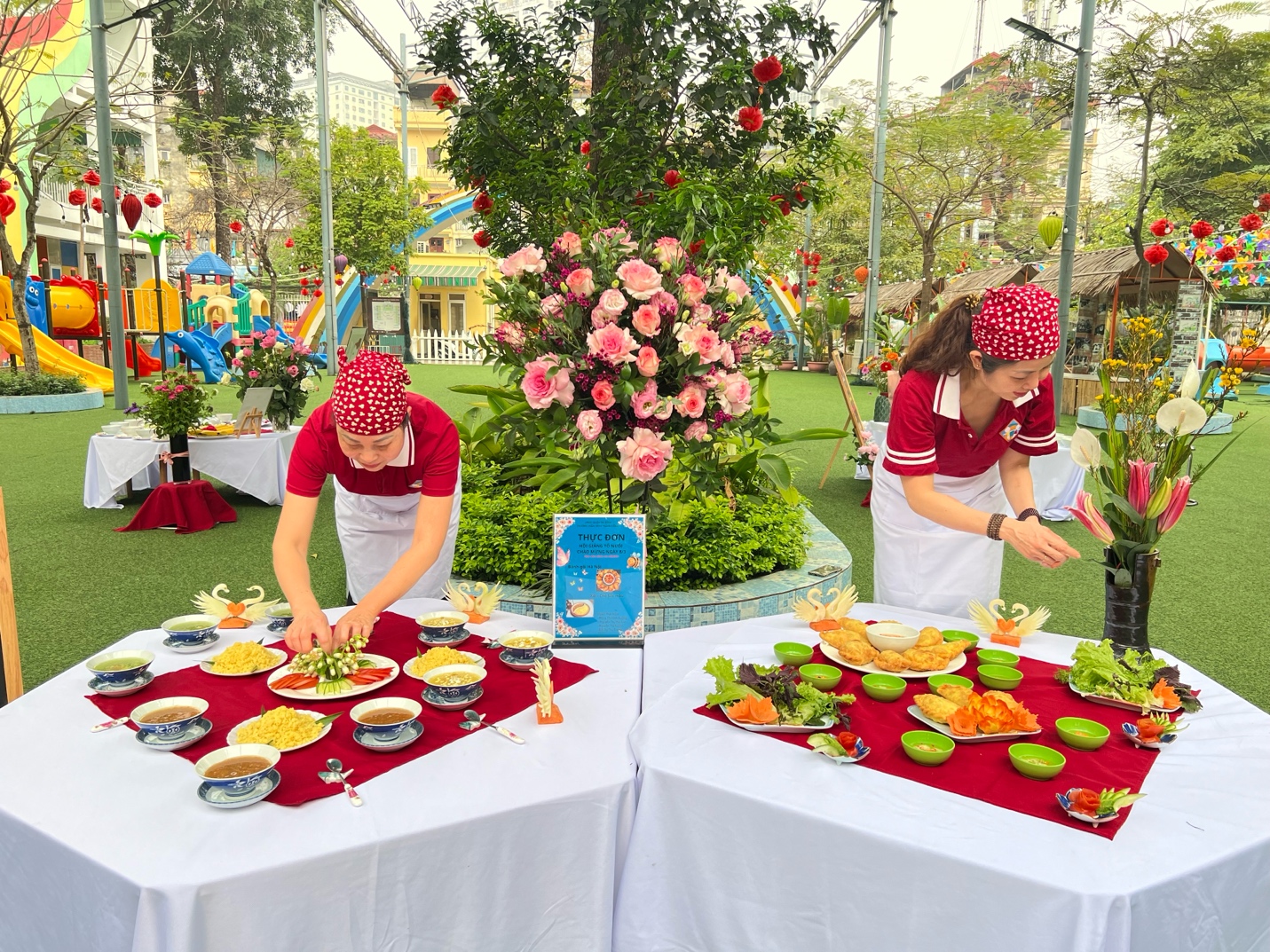 A group of women preparing food

AI-generated content may be incorrect.