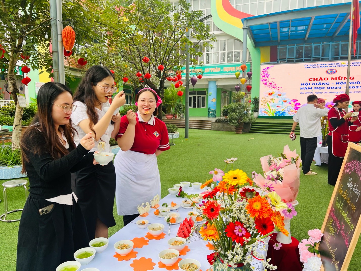 A group of women eating food

AI-generated content may be incorrect.
